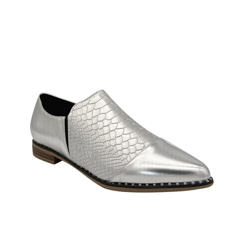 ZAPATO PARA MUJER CROCO PLATEADO DANICOLLE - 2