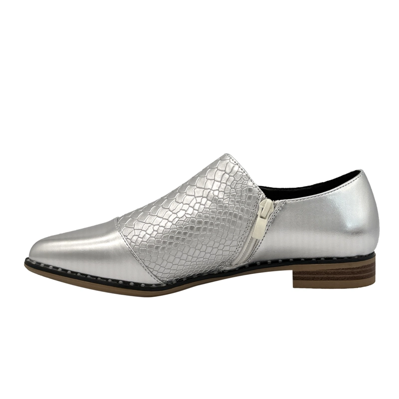 ZAPATO PARA MUJER CROCO PLATEADO DANICOLLE - 5