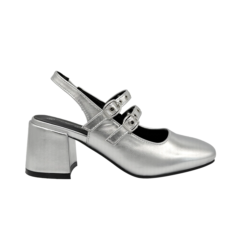 ZAPATO PARA MUJER CON CORREAS PLATEADO DANICOLLE - 1