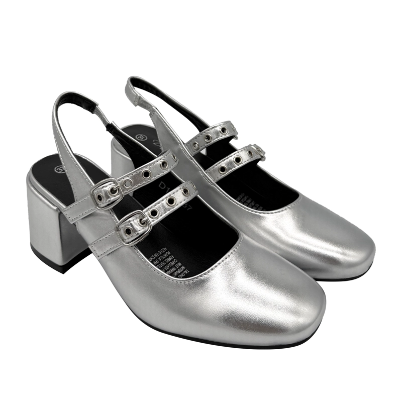 ZAPATO PARA MUJER CON CORREAS PLATEADO DANICOLLE - 2