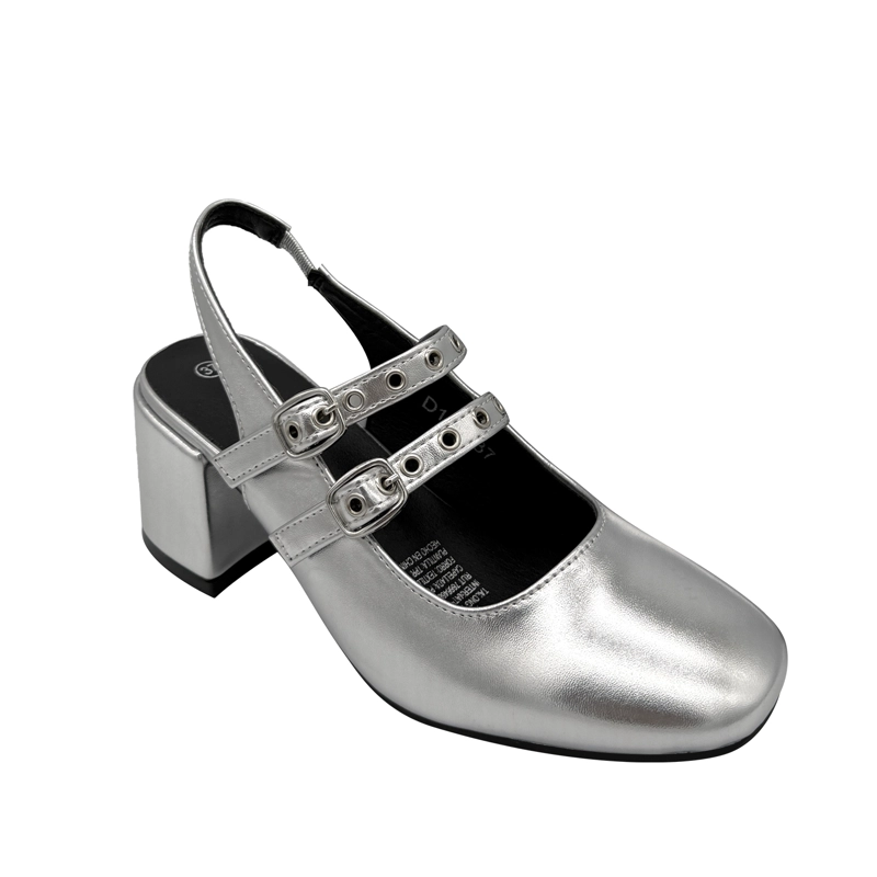 ZAPATO PARA MUJER CON CORREAS PLATEADO DANICOLLE - 3