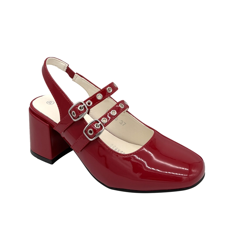 ZAPATO PARA MUJER CON CORREAS ROJO DANICOLLE - 3