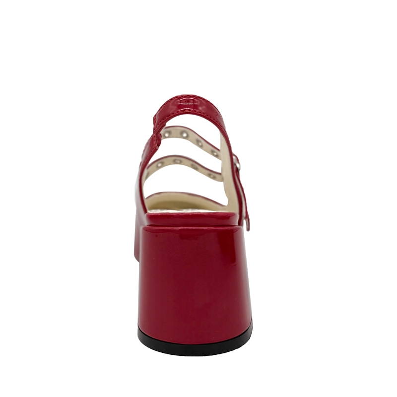 ZAPATO PARA MUJER CON CORREAS ROJO DANICOLLE - 4