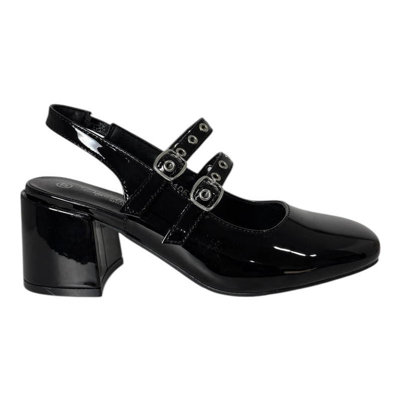 ZAPATO PARA MUJER CON CORREAS NEGRO DANICOLLE - 1