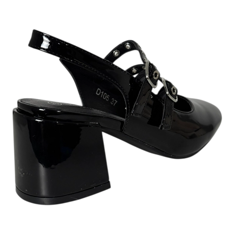 ZAPATO PARA MUJER CON CORREAS NEGRO DANICOLLE - 3