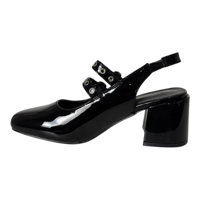 ZAPATO PARA MUJER CON CORREAS NEGRO DANICOLLE - 4