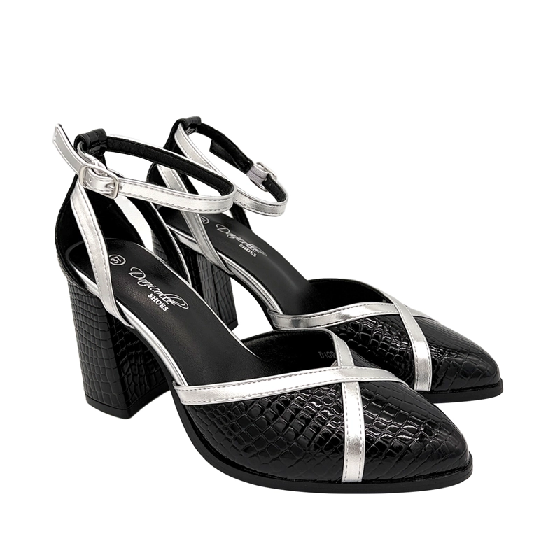 ZAPATO PARA MUJER ATADO AL TOBILLO, NEGRO DANICOLLE - 2