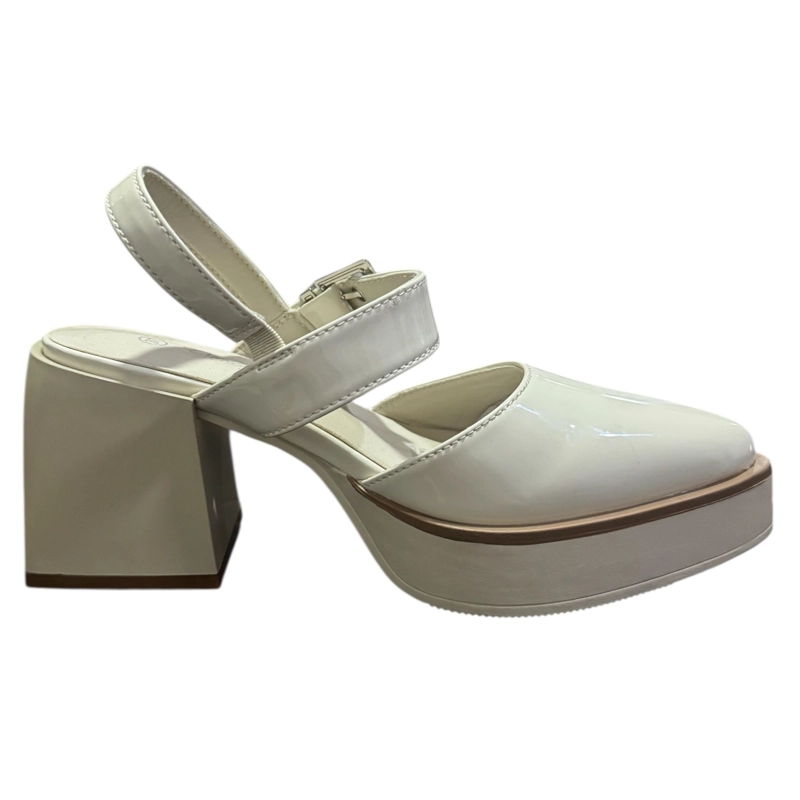 ZAPATO PARA MUJER TACO GRUESO BLANCO DANICOLLE - 5