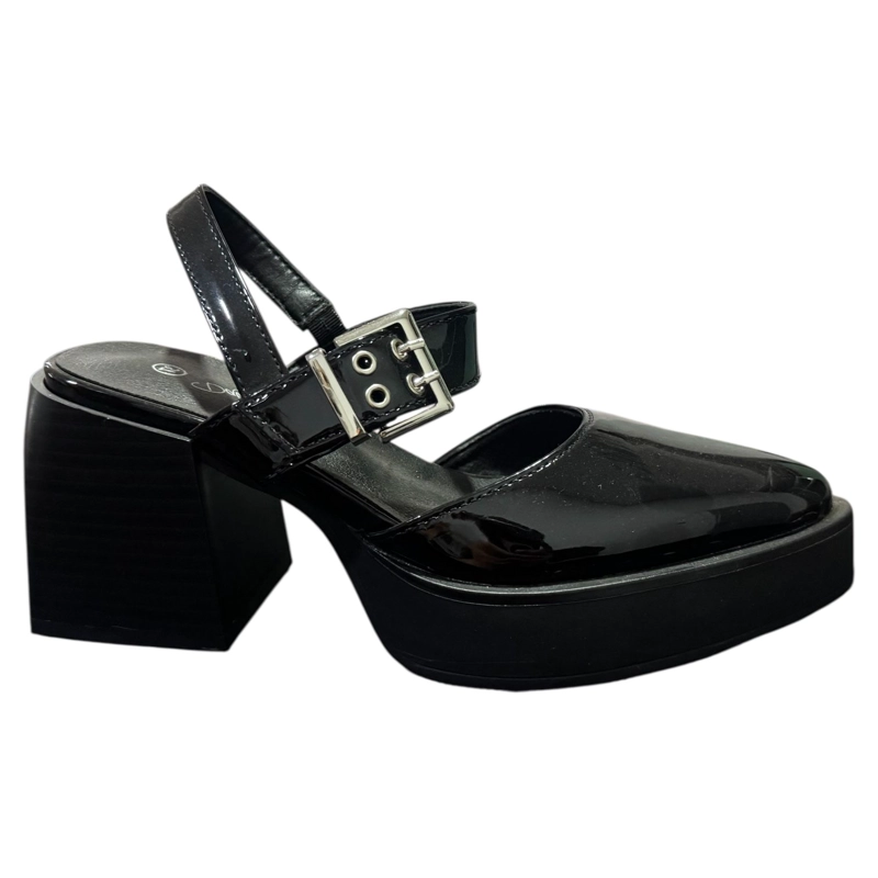ZAPATO PARA MUJER TACO GRUESO NEGRO DANICOLLE - 1
