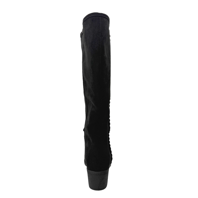 BOTA PARA MUJER COSTURA VISIBLE NEGRO DANICOLLE - 4