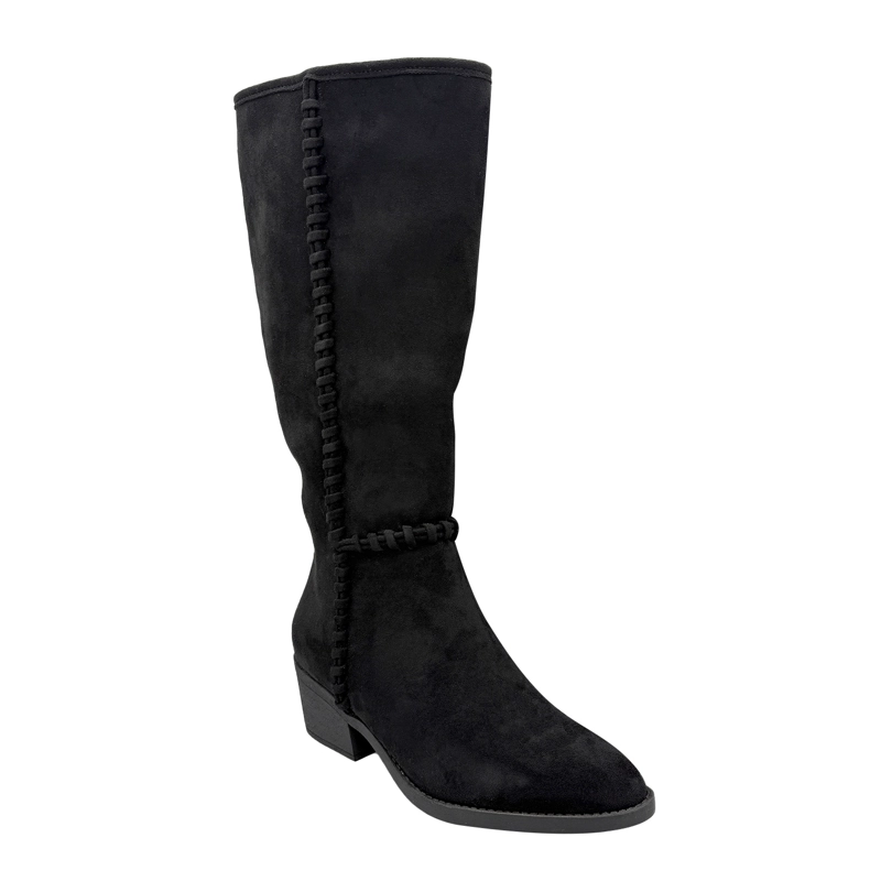BOTA PARA MUJER COSTURA VISIBLE NEGRO DANICOLLE - 5