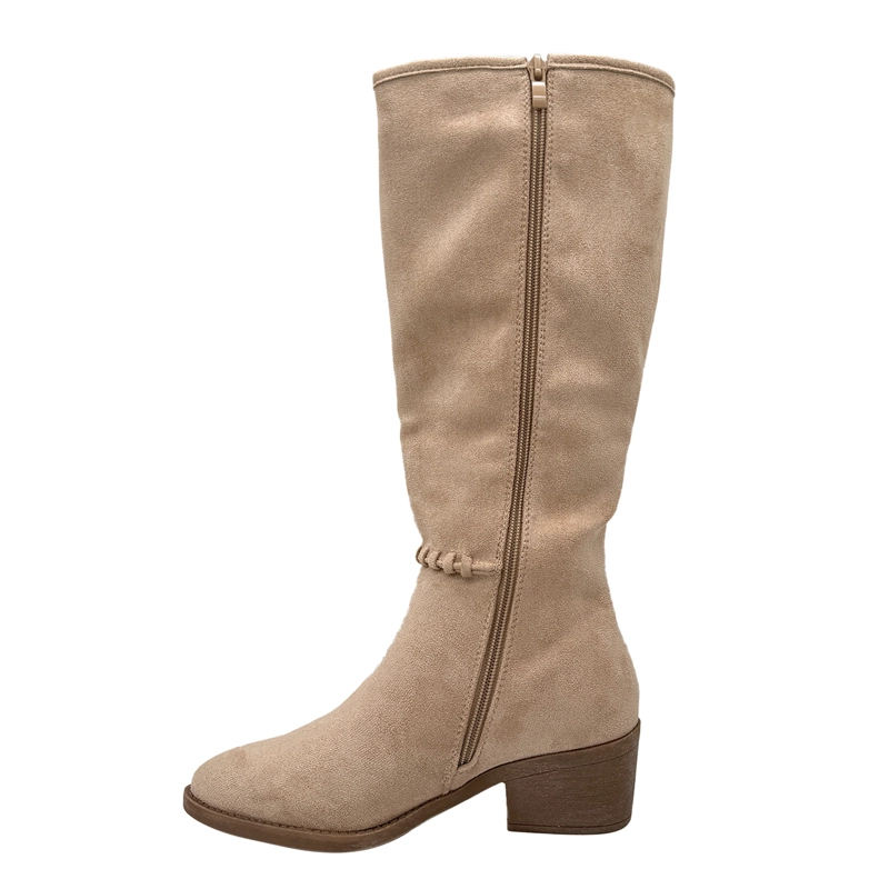 BOTA PARA MUJER COSTURA VISIBLE BEIGE DANICOLLE - 3