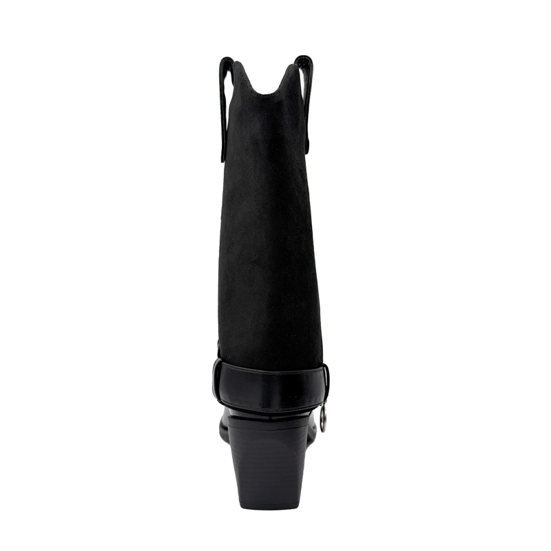 BOTA PARA MUJER POLAINA DESMONTABLE NEGRO DANICOLLE - 4