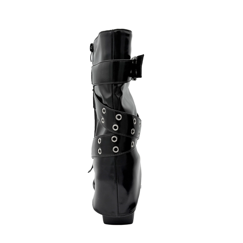BOTA PARA MUJER SOBRECAPA NEGRA DANICOLLE - 4