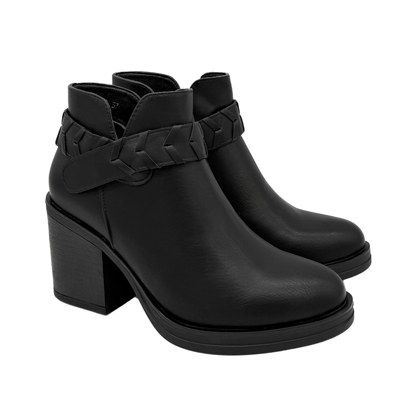 BOTIN PARA MUJER LISO NEGRO DANICOLLE - 2