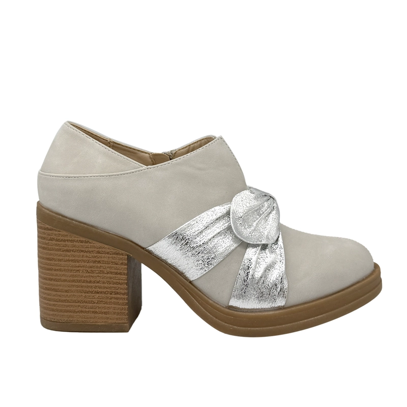 BOTIN PARA MUJER CON LAZO BEIGE DANICOLLE - 1