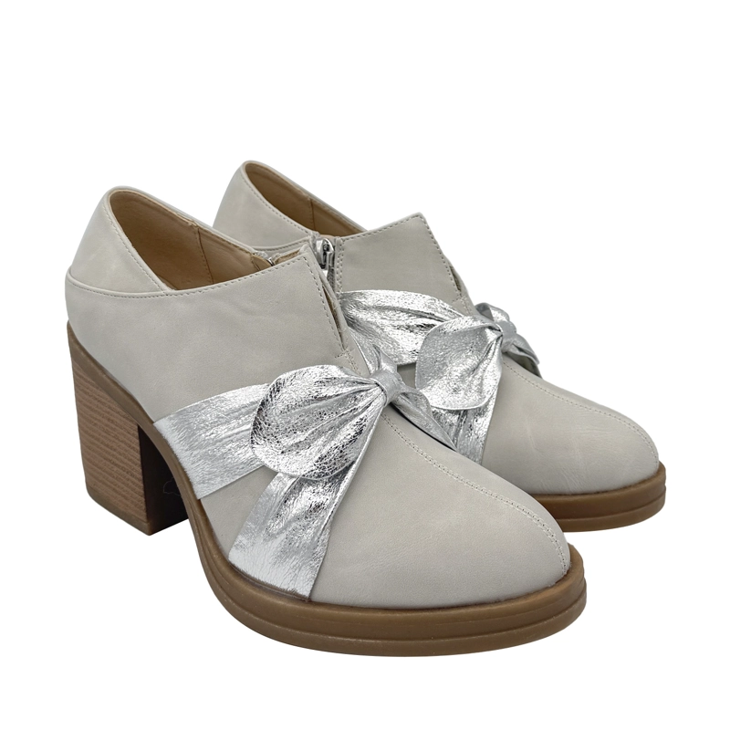 BOTIN PARA MUJER CON LAZO BEIGE DANICOLLE - 2
