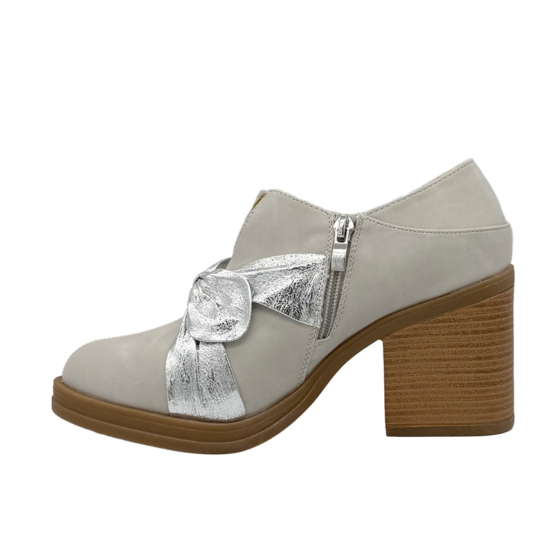 BOTIN PARA MUJER CON LAZO BEIGE DANICOLLE - 3