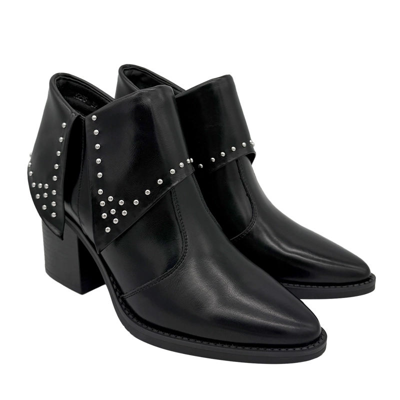 BOTIN PARA MUJER SOLAPA CON TACHAS NEGRO DANICOLLE - 2