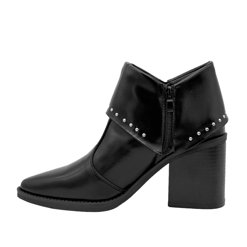 BOTIN PARA MUJER SOLAPA CON TACHAS NEGRO DANICOLLE - 3