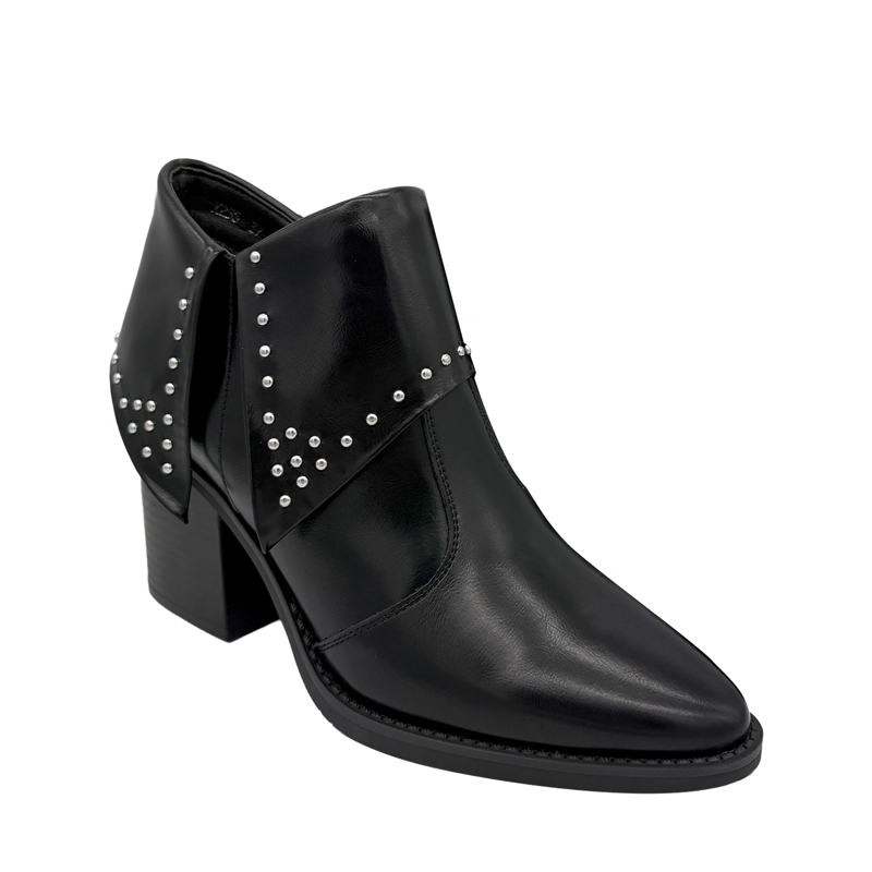 BOTIN PARA MUJER SOLAPA CON TACHAS NEGRO DANICOLLE - 5