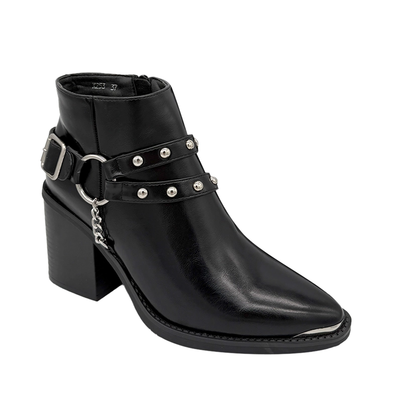 BOTIN PARA MUJER CON ARNE S Y CADENA NEGRO DANICOLLE - 5