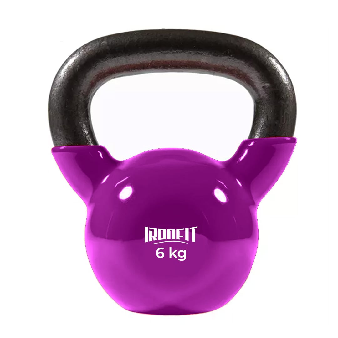 KETTLEBEL IRONFIT 6 KG L MORADO - 1