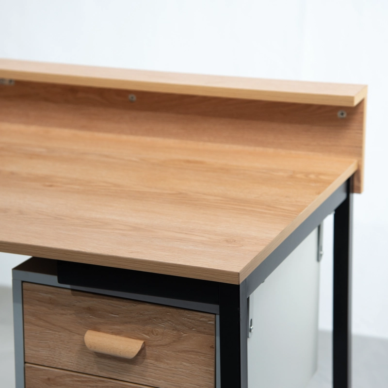 ESCRITORIO CITYSHOP MADERA ACACIA 2 GAVETAS 85*140*62CM METAL - 2