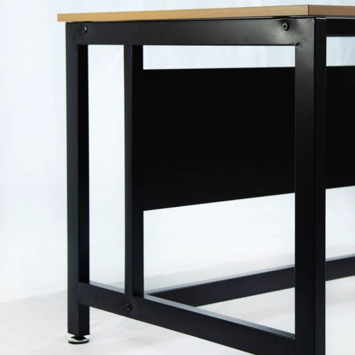 Escritorio Industrial de Madera De Acacia Y Metal 75x120x80cm - 4