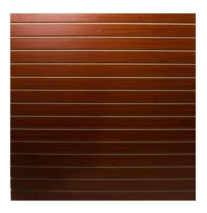 PANEL RANURADO 122 X 122 CM COLOR CAOBA NO INCLUYE GANCHOS NI PERFILES - 1