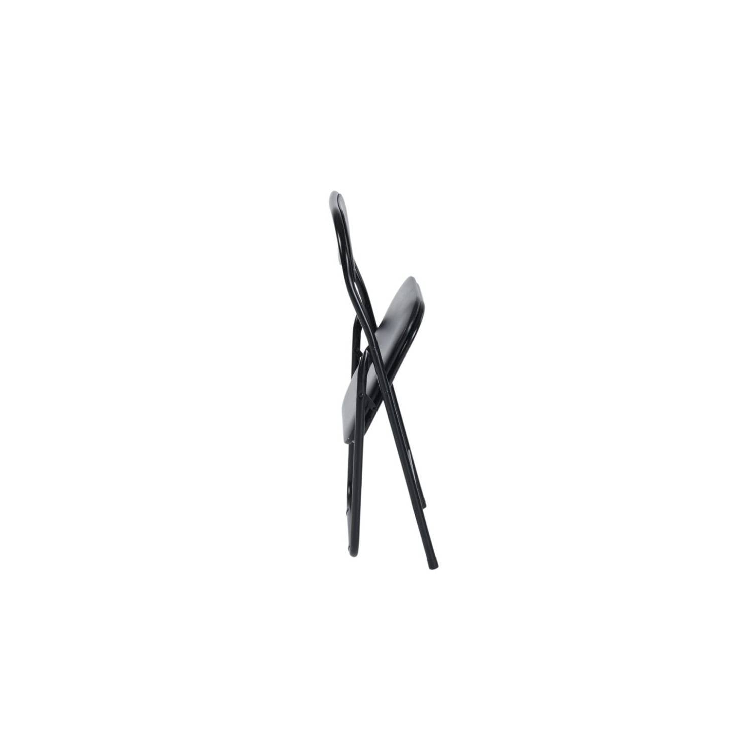 SILLA CITYSHOP NEGRO MANGO PLEGABLE METAL - 4