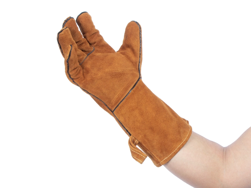 PAR DE GUANTES DE CUERO GAMUZA PARA PARRILLA - 2