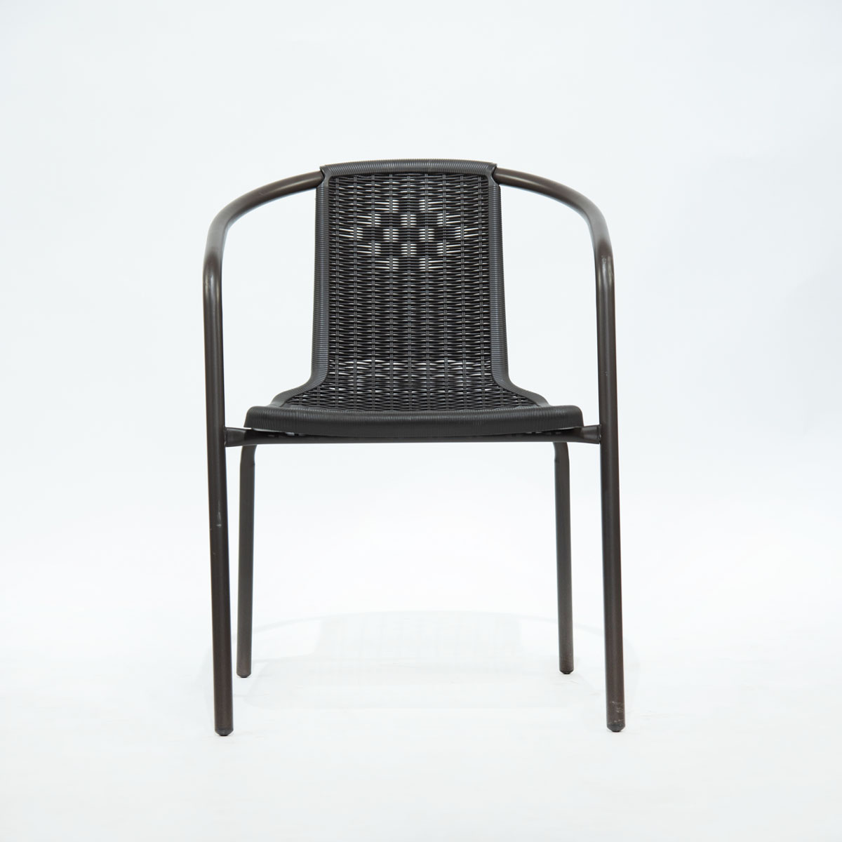 SILLA GENOVIA CON RATTAN PLÁSTICO CAFÉ OSCURO - 4