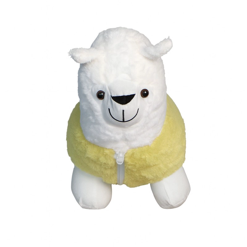 BABY LLAMA MELINKITA AMARILLA PELUCHE 22X38X36 CM - 1