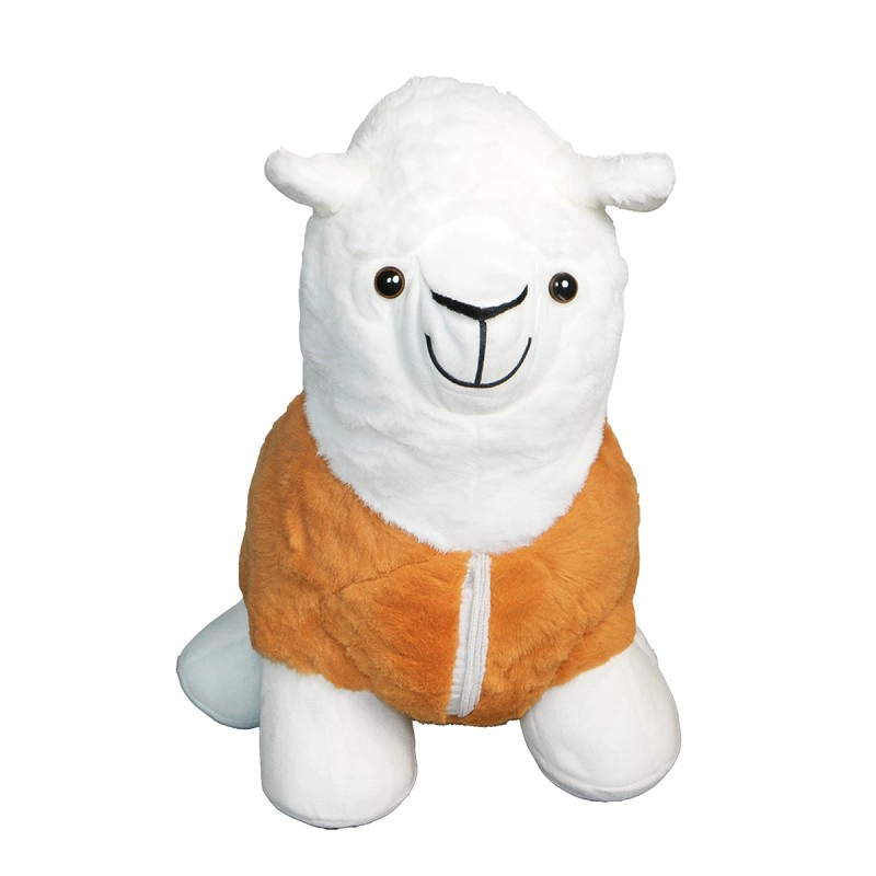 BABY LLAMA MELINKITA NARANJO PELUCHE 22X38X36 CM - 1