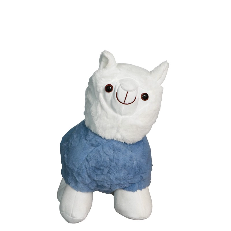 BABY LLAMA MELINKITA AZUL PELUCHE 22X38X36 CM - 1