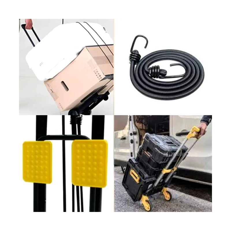 MINI CARRO DE CARGA PLEGABLE CON RUEDAS Y MANGO EXTENSIBLE 30 KG - 5
