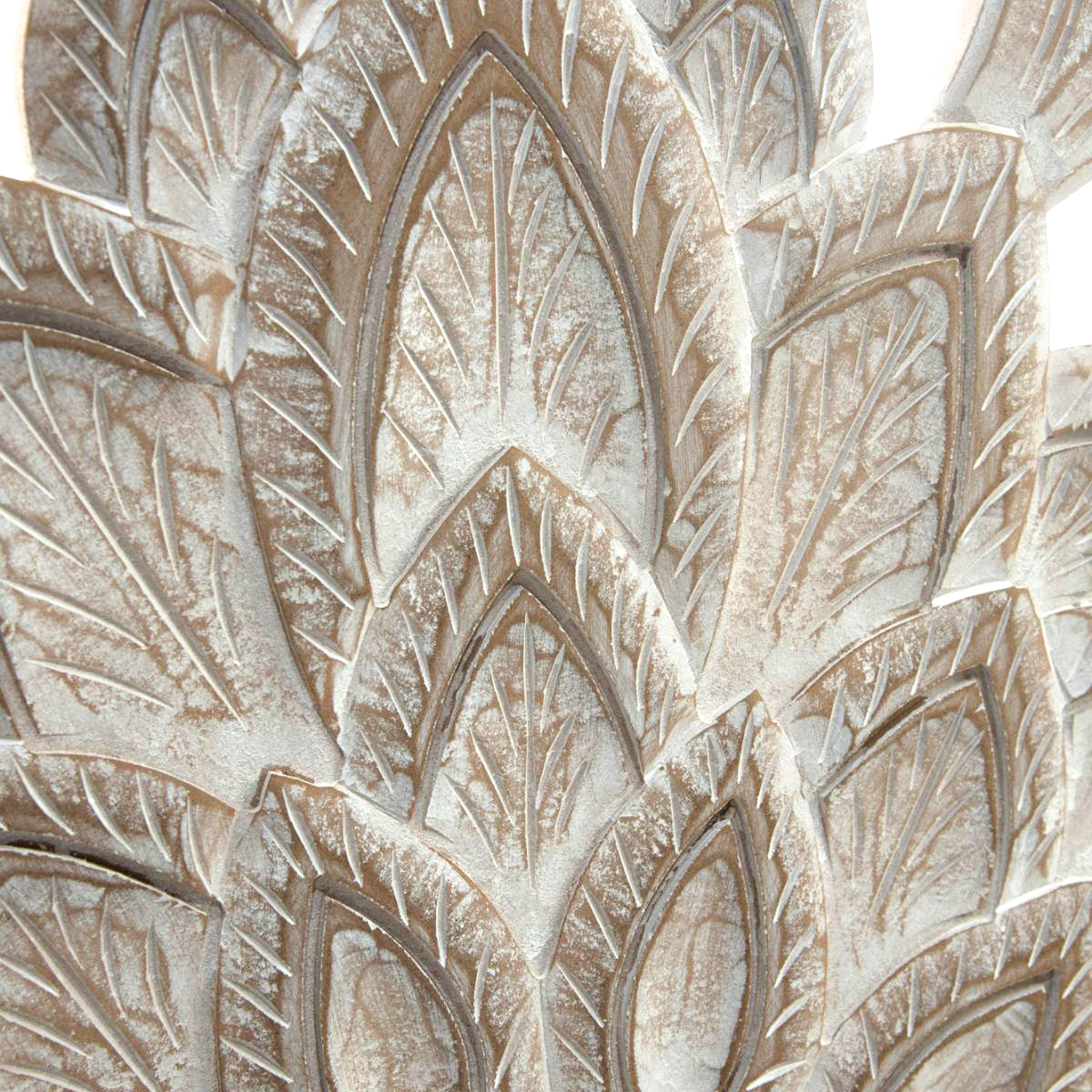 RESPALDO NECTAR PANEL FLOR LOTO MDF MADERA TALLADA BLANCO 90 X 150 CM - 3
