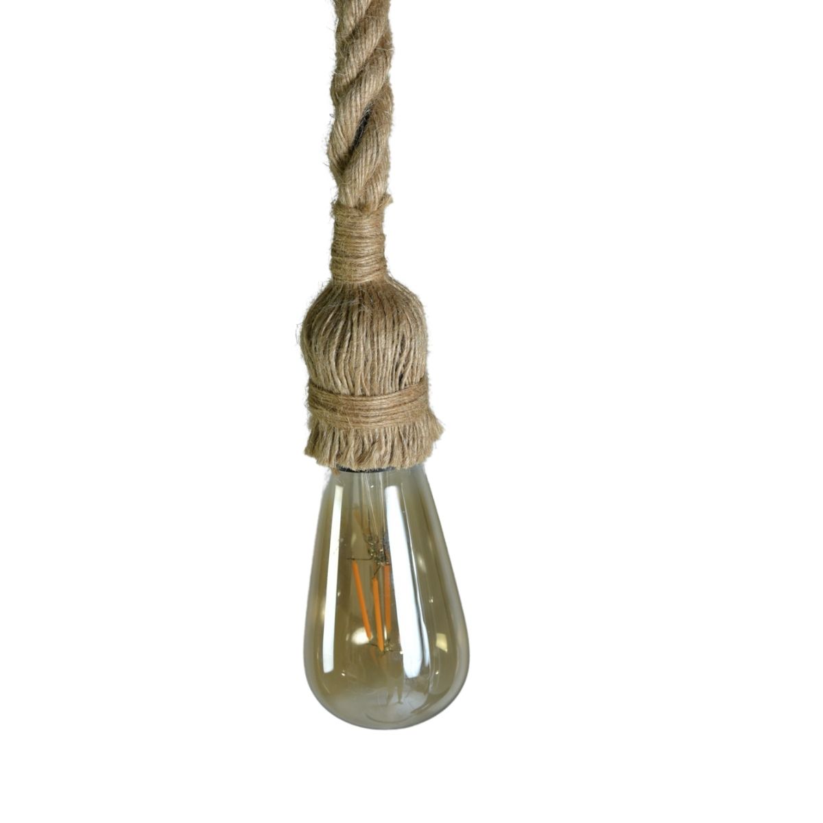 LÁMPARA COLGANTE NECTAR VINTAGE CUERDA YUTE 1M - 2