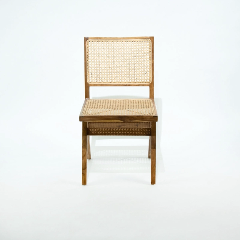 Silla Néctar Madera de Teca con Asiento y Respaldo de Rattan - 2