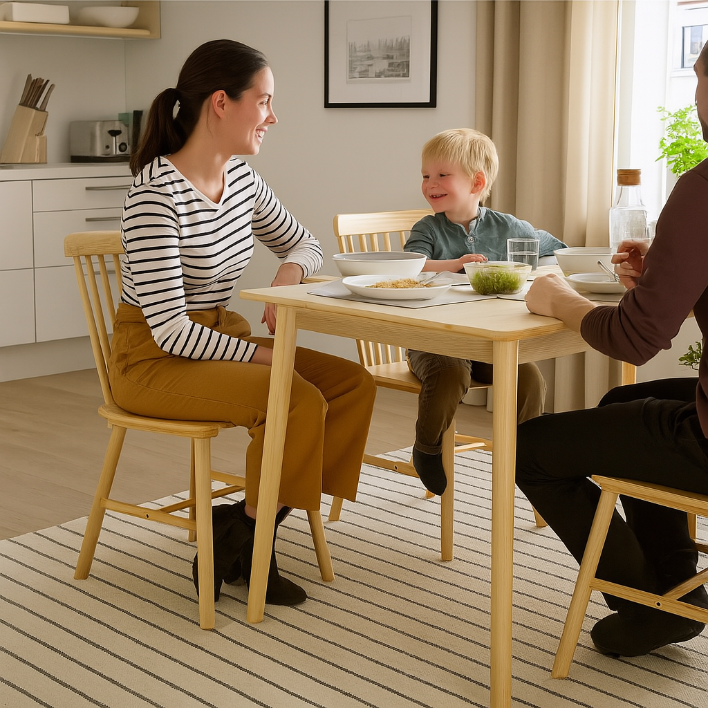 SILLA NECTAR WINDSOR MADERA DE CAUCHO NATURAL - 3