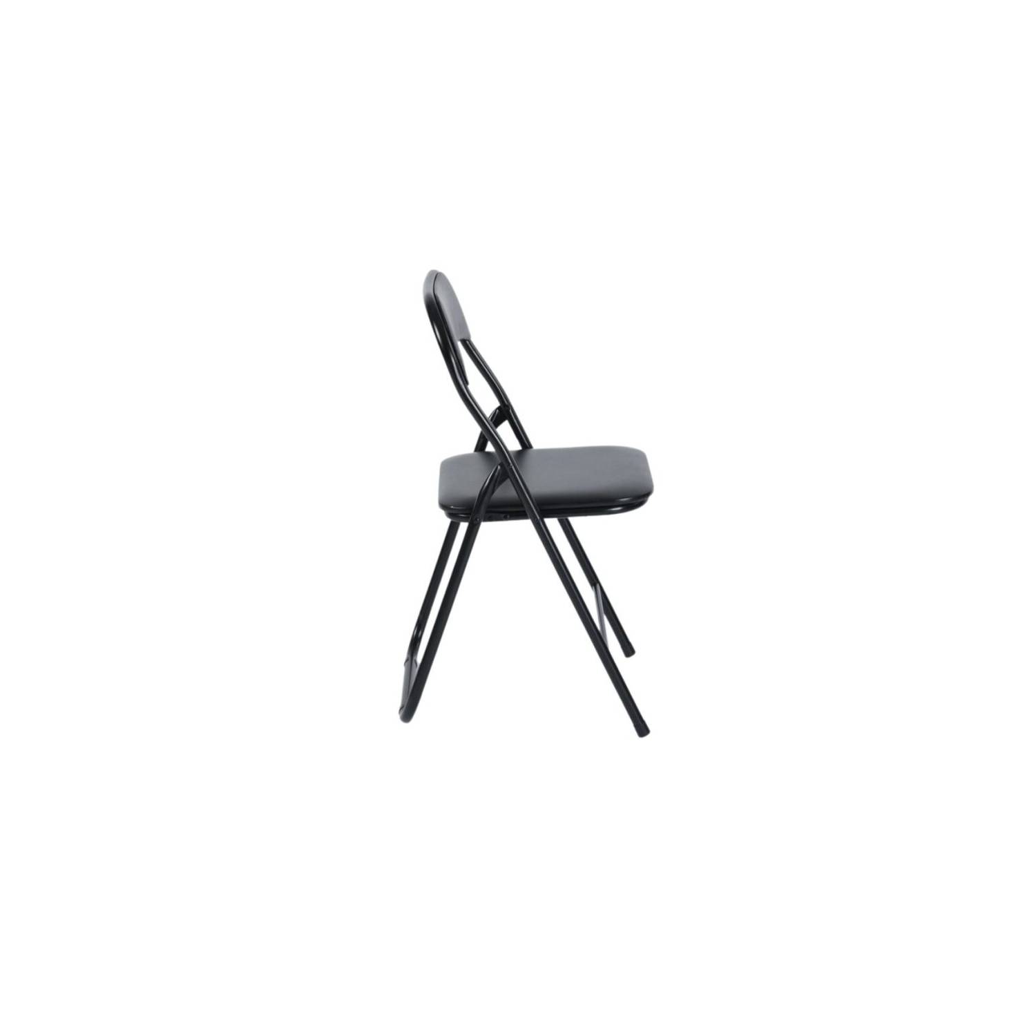 SILLA NECTAR NEGRO MANGO PLEGABLE METAL - 2