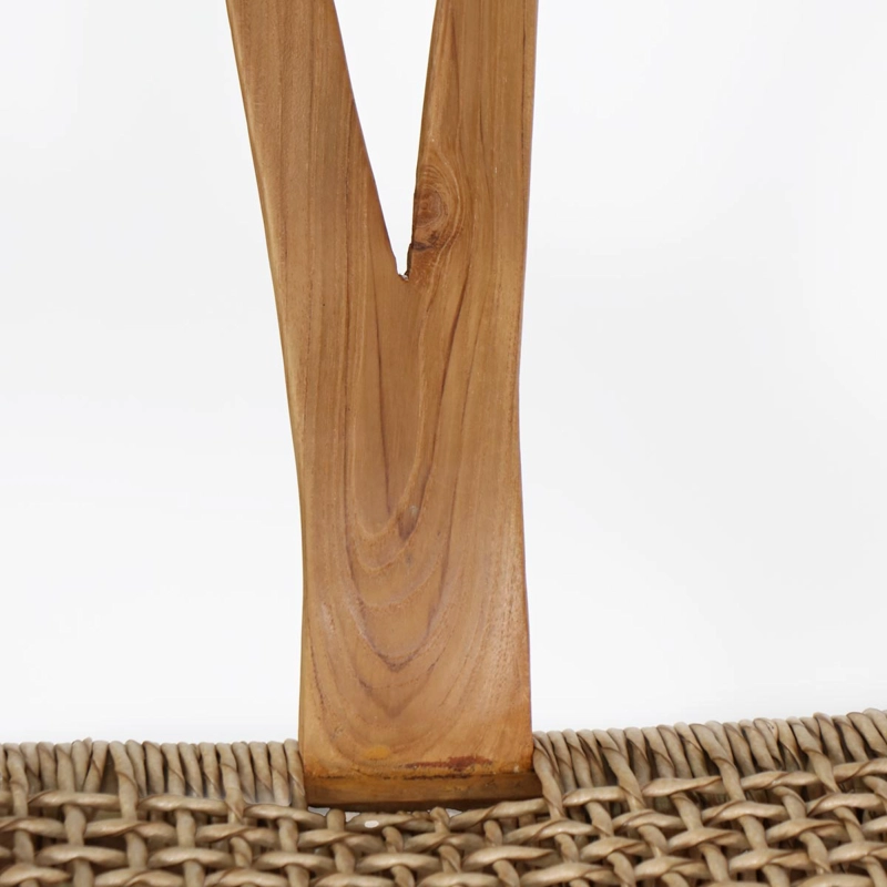 SILLA BAR WISHBONE MADERA Y FIBRA SINTE TICA COLOR NATURAL H102 CM - 9