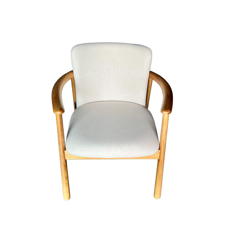 SITIAL MATEO MADERA FRESNO NATURAL EN LINO ALGODON BEIGE - 5