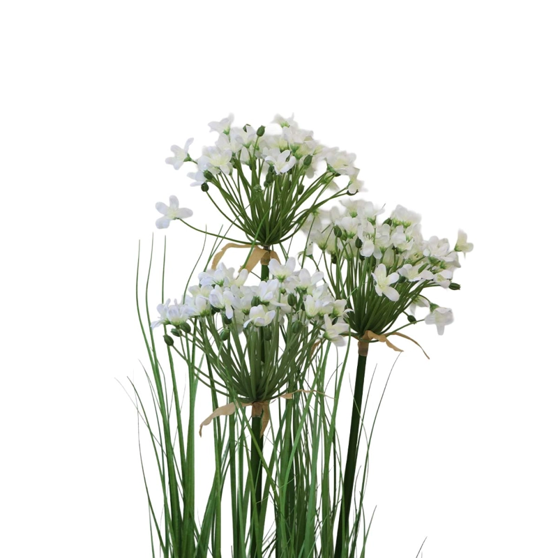 GRASS LEEK FLOR DE PUERRO CON MACETERO 109 CM DE ALTURA - 3