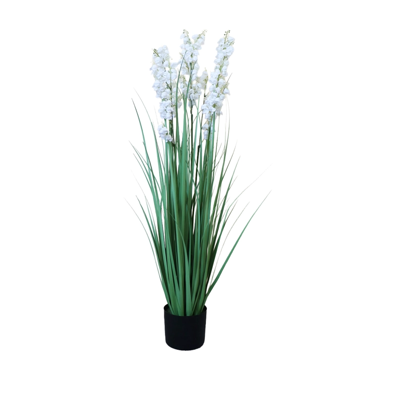 GRASS BELLFLOWER FLOR DE CAMPANILLA CON MACETERO 110 CM DE ALTURA - 2