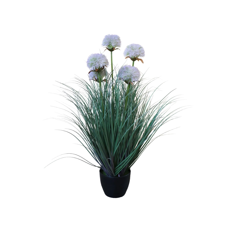 GRASS SUNFLOWER FLOR DEL SOL CON MACETERO 56 CM DE ALTURA - 2