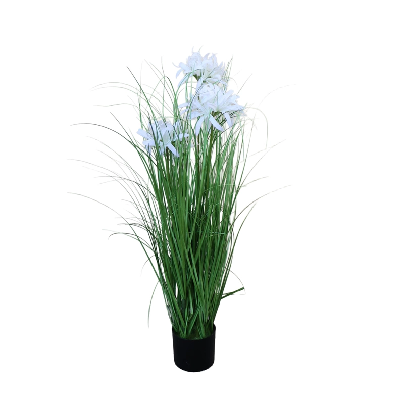 GRASS LILY FLOR DE LIRIO CON MACETERO 70 CM DE ALTURA - 2