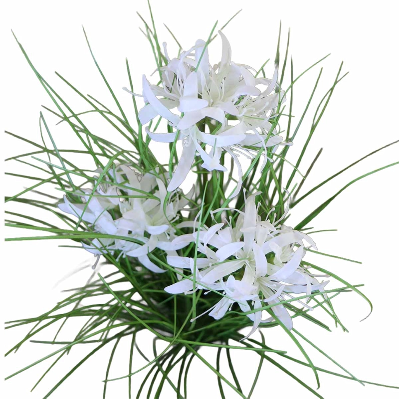GRASS LILY FLOR DE LIRIO CON MACETERO 70 CM DE ALTURA - 4