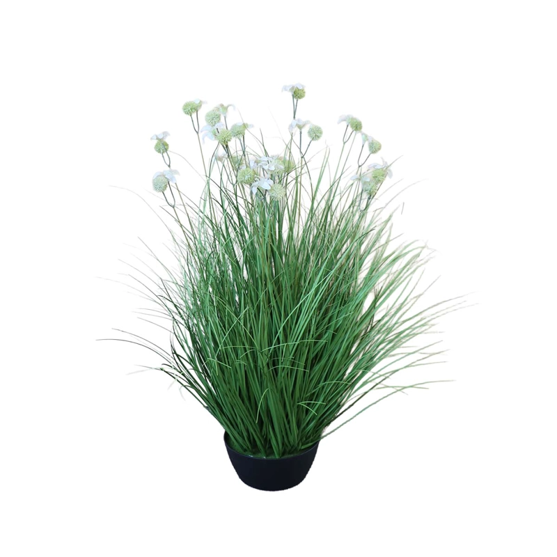 GRASS CON FLOR CON MACETERO 75 CM DE ALTURA - 2